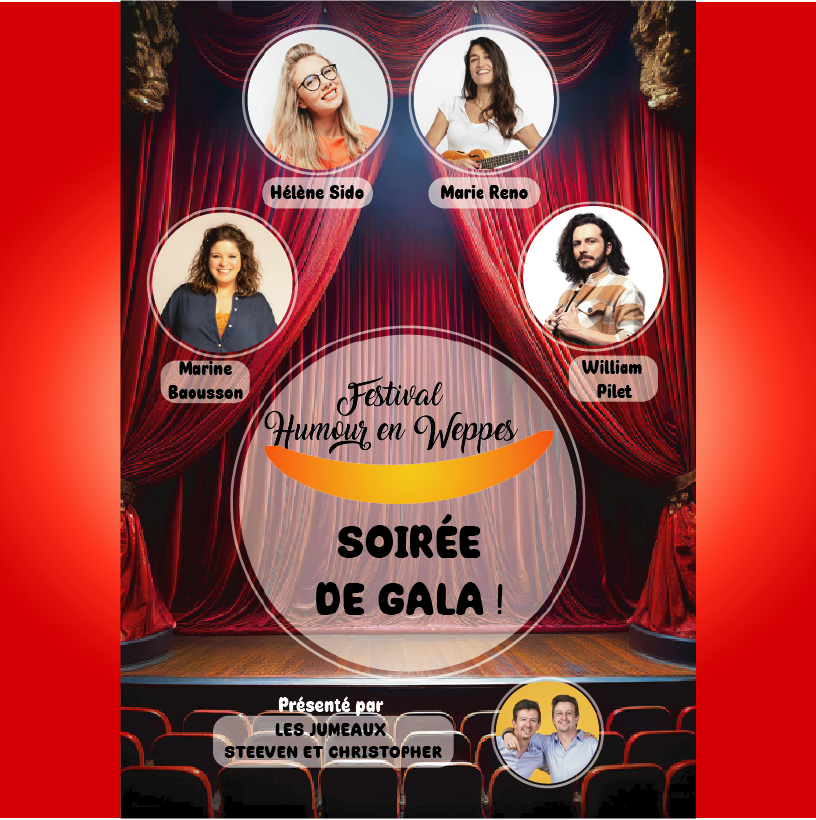 affiche Soirée de Gala humour en weppes