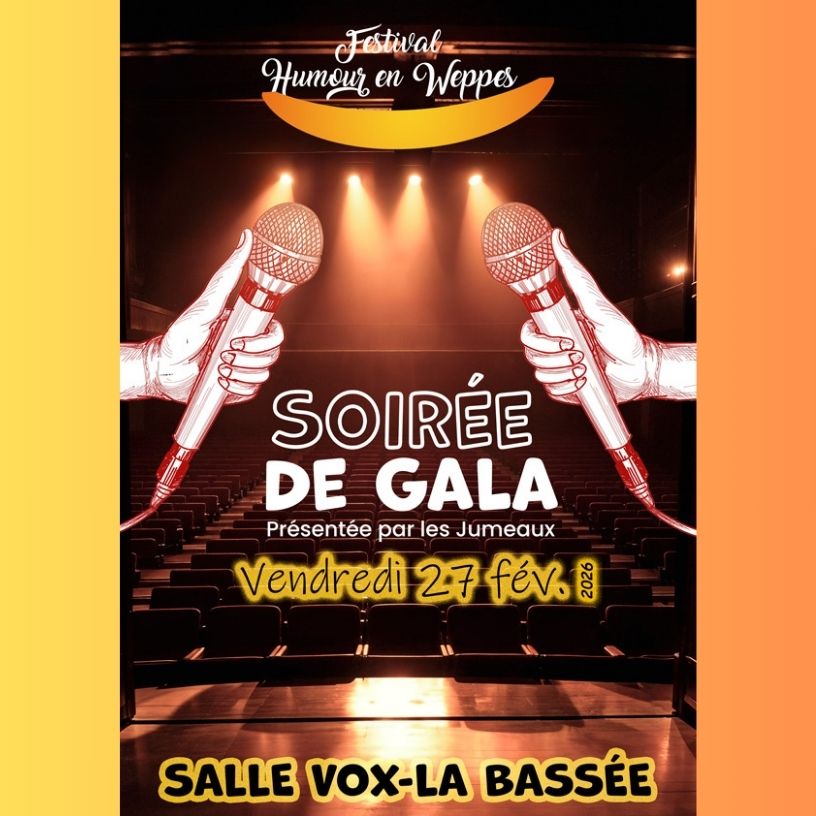 Affiche soirée de Gala Humour en Weppes
